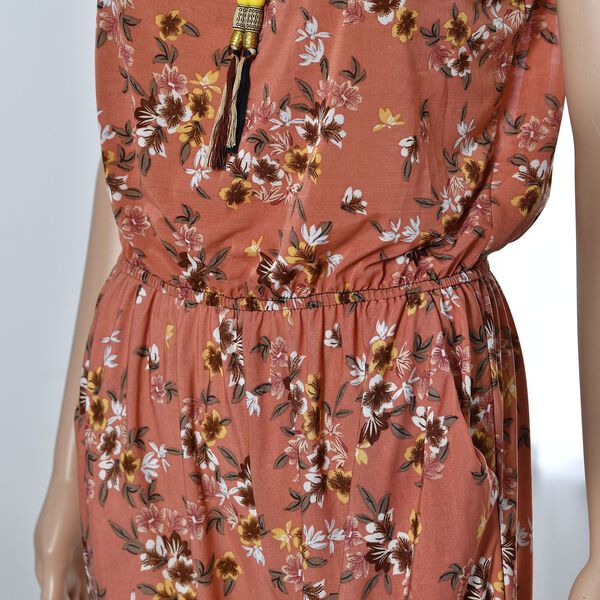 Tr&auml;ger-Jumpsuit mit gesmokter Taille, Rosa image number 5