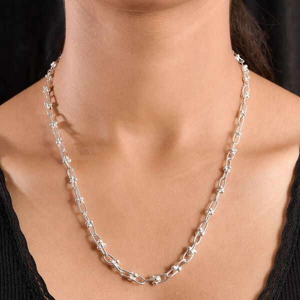 Halskette mit abgestuften Gliedern, 925 Silber image number 2