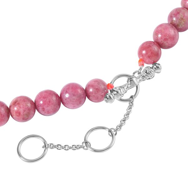 AAA Rhodochrosit, Roter Granat Halskette ca. 50 cm 925 Silber rhodiniert ca. 413.09 ct image number 4