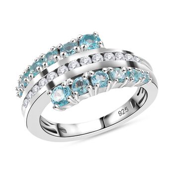 AA Lagunen Apatit und Zirkon Ring - 1,61 ct.