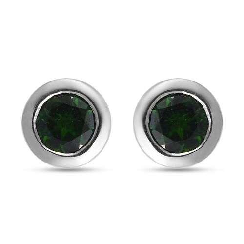 Natürliche Chromdiopsid-Ohrstecker - 0,94 ct. image number 0