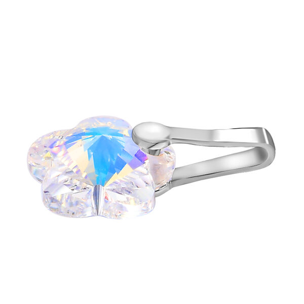 J Francis gefertigt mit SWAROVSKI- Wei&szlig;er Swarovski Kristall Anh&auml;nger image number 4