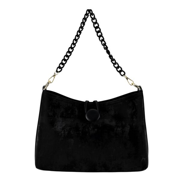 Crossbody Taschen Set 2 teilig mit Rei&szlig;verschlussfach und Innenfach 30 x 12 x 20 cm Schwarz image number 6