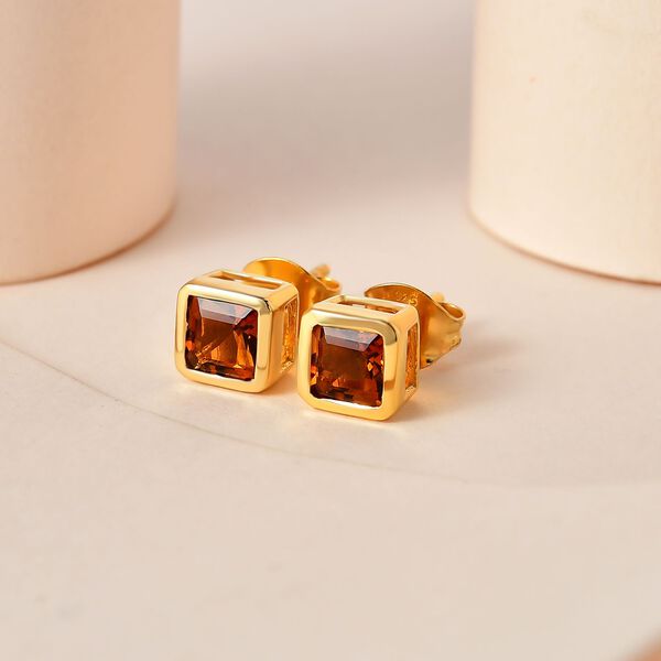 AA Madeira Citrin Ohrringe - 1,20 ct. image number 1