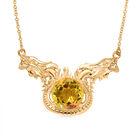 EVER TRUE Sphaleros Quarz Halskette ca. 50 cm Nickelfreies Messing ca. 10,87 ct.