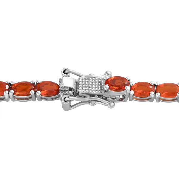 Mexikanische Kirsch-Feueropal-Halskette, 45 cm - 13,43 ct. image number 3