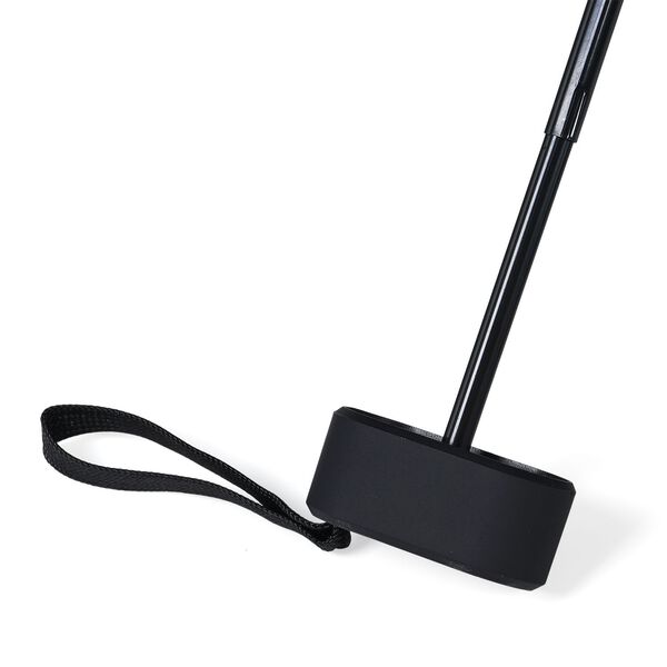 Sturmfester Pocketschirm mit UV-Schutz und Etui, 91x52cm, Schwarz image number 4