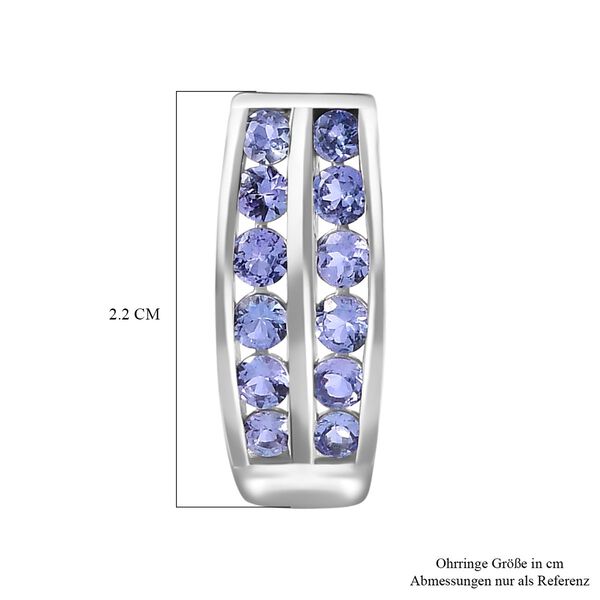 AA Tansanit Ohrringe 925 Silber rhodiniert ca. 1,93 ct. image number 6