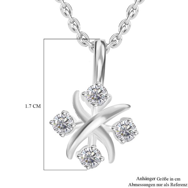 Weißer Zirkonia Schmuckset 925 Silber und Edelstahl image number 6