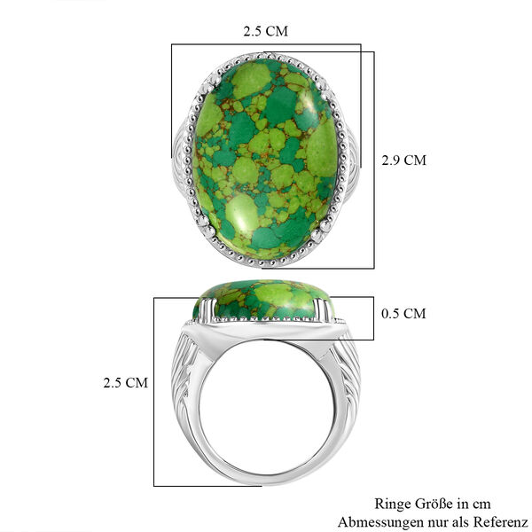 Grüner Türkis Ring - 22,58 ct. image number 6