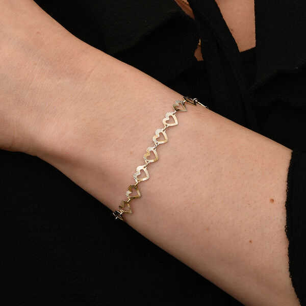 925 Silber vergoldet Armband ca. 18 cm ca. 2,41g image number 1