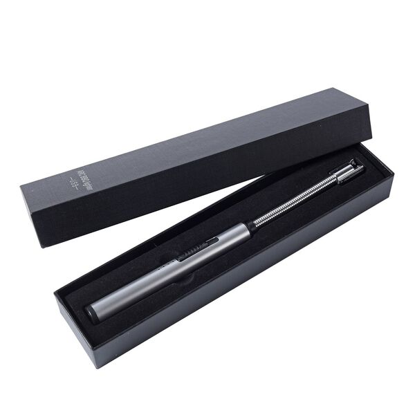 Elektrisches Stabfeuerzeug mit flexiblem, langem Hals & USB-Ladeger&auml;t, Gr&ouml;&szlig;e 24 cm,  Silber image number 7