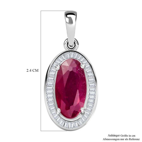 Afrikanischer Rubin und Diamant-Anhänger - 3,81 ct. image number 5