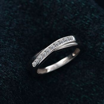 LUXURIANT SI-GH Labor Diamant Ring, 925 Silber rhodiniert - 0,25 ct.