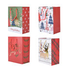 12er-Set Geschenktüten, Weihnachtsmotiv, Größe S (18x10x23 cm), M (32x12x26 cm), und L (31x12x42 cm), Mehrfarbig  image number 1
