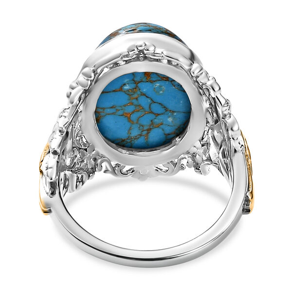 Blauer Mojave T&uuml;rkis-Ring - 9,07 ct. image number 6