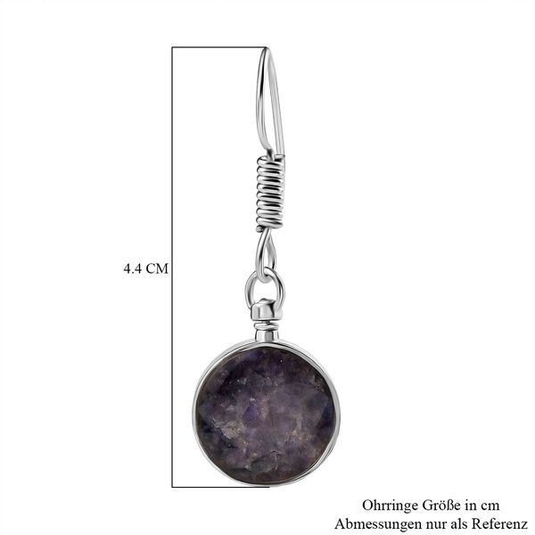 Tansanit-Matrix Ohrringe Messing ca. 6.00 ct image number 6