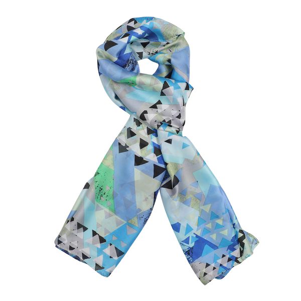 100% nat&uuml;rlicher Satin Seiden Schal image number 4