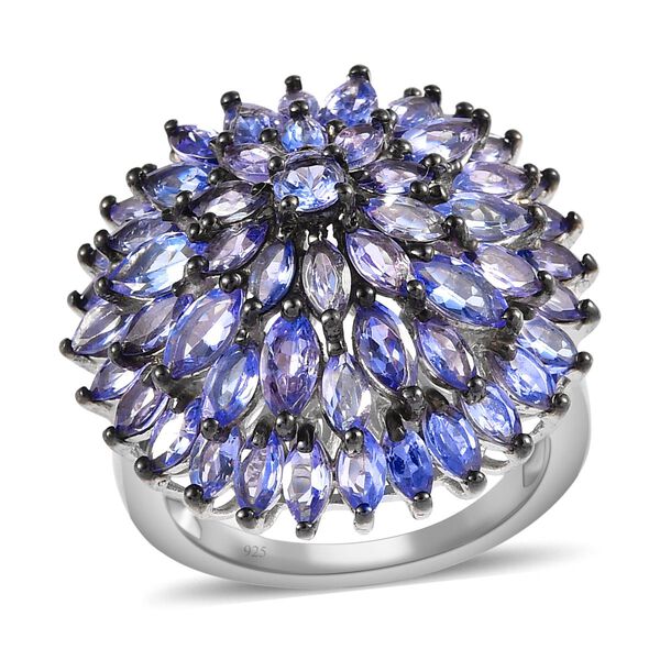 Tansanit Cluster Ring - 5,16 ct. image number 4
