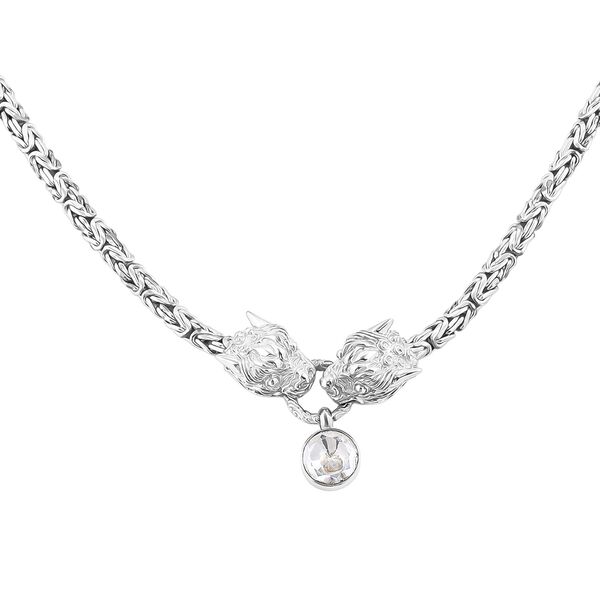 Royal Bali - Moissanit Halskette ca. 56 cm 925 Silber ca. 0,89 ct. image number 3