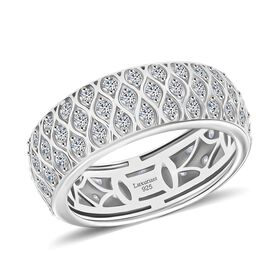 LUXURIANT DIAMOND - Lab Grown Diamant SI-GH SGL zertifiziert Ring 925 Silber rhodiniert (Größe 21.00) (10-15 Werktage Lieferzeit) ca. 1.00 ct