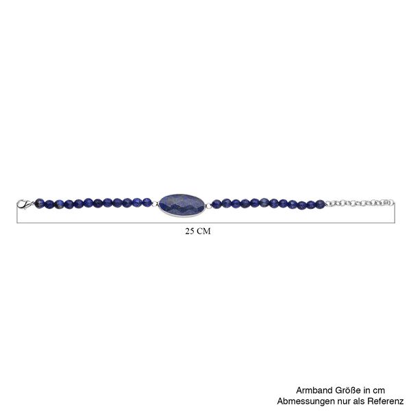Lapislazuli Armband, ca. 20 cm, reines Messing ca. 69,00 ct image number 5