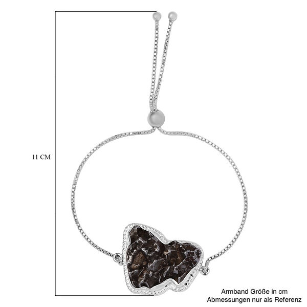 Meteorit-Bolo Armband, ca. 24 cm, 925 Silber ca. 59.15 ct image number 5