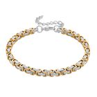 Königsarmband, Reiner Edelstahl, ca. 19 cm