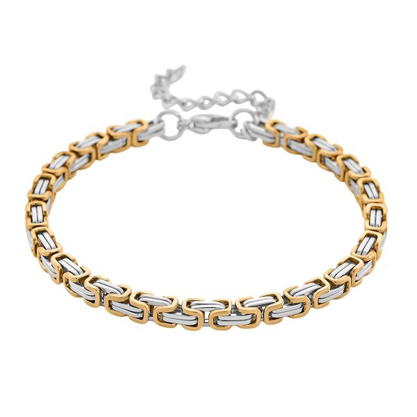 Königsarmband, Reiner Edelstahl, ca. 19 cm image number 0