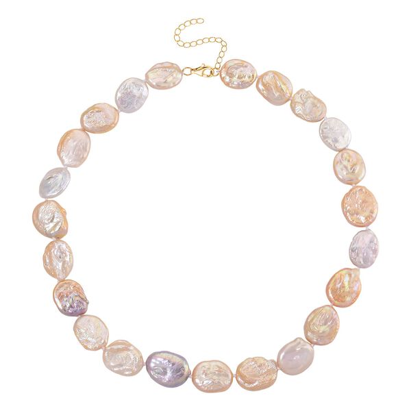 D'Joy mehrfarbige Keshi Perle 45+5cm Halskette image number 4