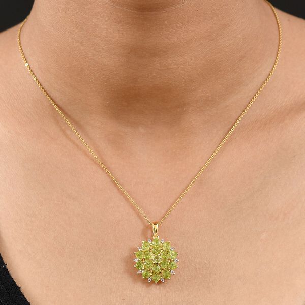 D’Joy Peridot und Zirkon Anhänger - 4,79 ct. image number 3