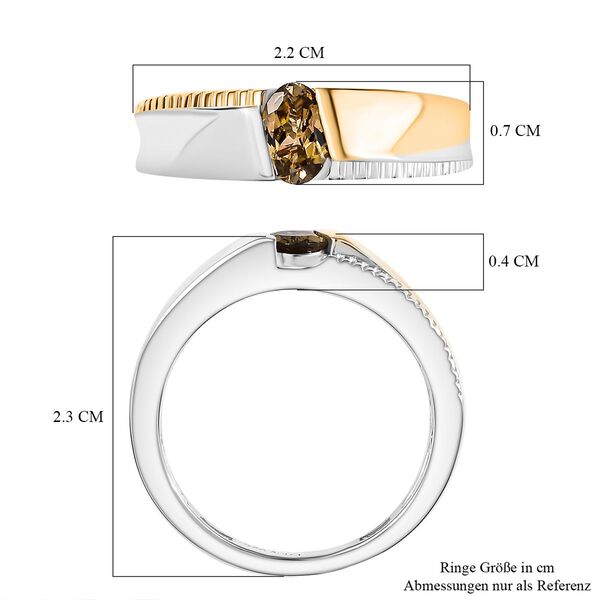 D’Joy AA natürlicher goldener Tansanit zweifarbiger Ring  - 0,43 ct image number 6