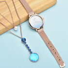 2er-Set - STRADA Uhr und Halskette mit blauem Kristall - 6 ct. image number 1