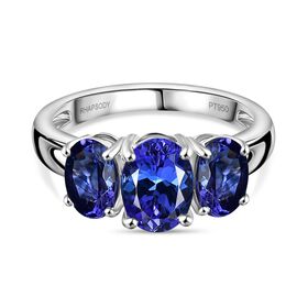 RHAPSODY AAAA Tansanit Ring in 950 Platin - 3,37 ct.