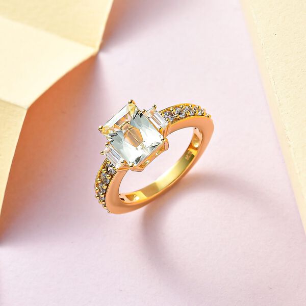 Triphan und Zirkon Ring - 3,51 ct. image number 2