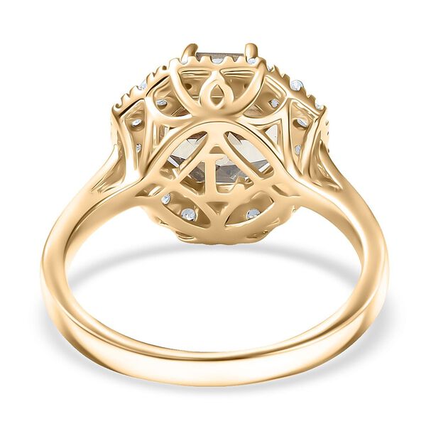 LUXURIANT AAA Turkizit und Labor Diamant Ring in 417 Gold - 4,51 ct. image number 4