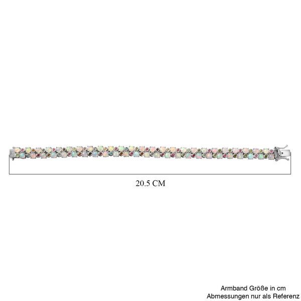 AA Nat&uuml;rliches, &auml;thiopisches Welo Opal und Multi-Turmalin-Armband image number 5