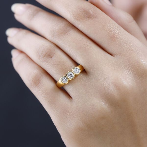 Moissanit Ring - 0,73 ct. image number 8