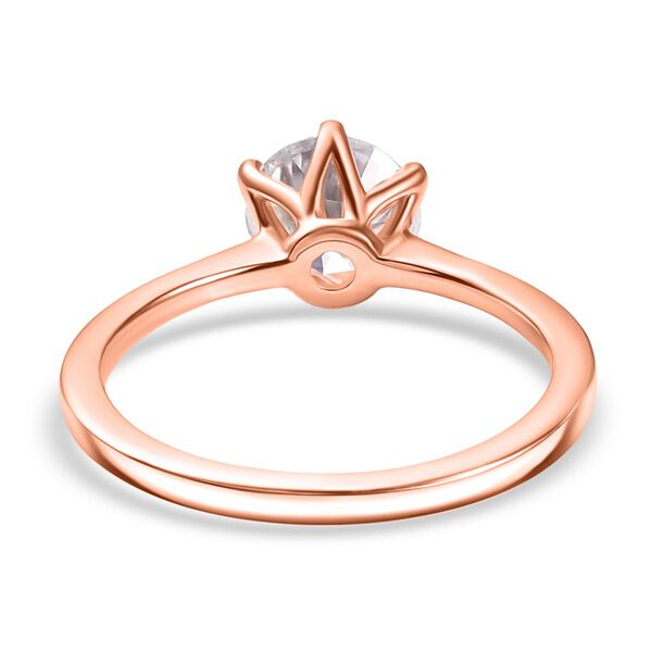 D&rsquo;Joy Moissanit Ring, 925 Silber mit E-Beschichtung Ros&eacute;gold - 1,26 ct. image number 6