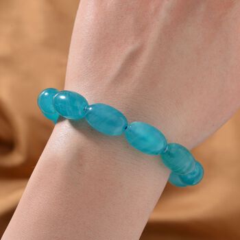 Amazonit flexbiles Armband 18 cm ca. 165.00 ct