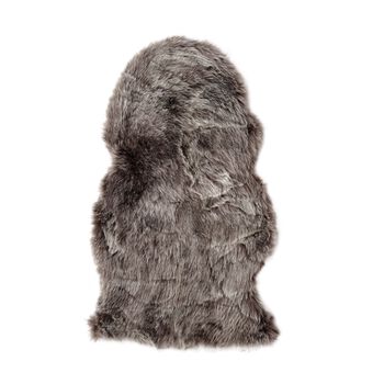Kunstfell Teppich, Dunkelgrau