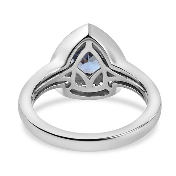 Tansanit und Zirkon Ring - 1,01 ct. image number 6