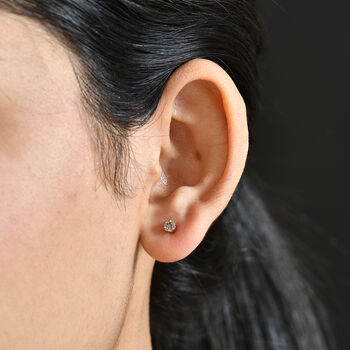 D'Joy nat&uuml;rliche Champagner Diamant Ohrringe - 0,12 ct.