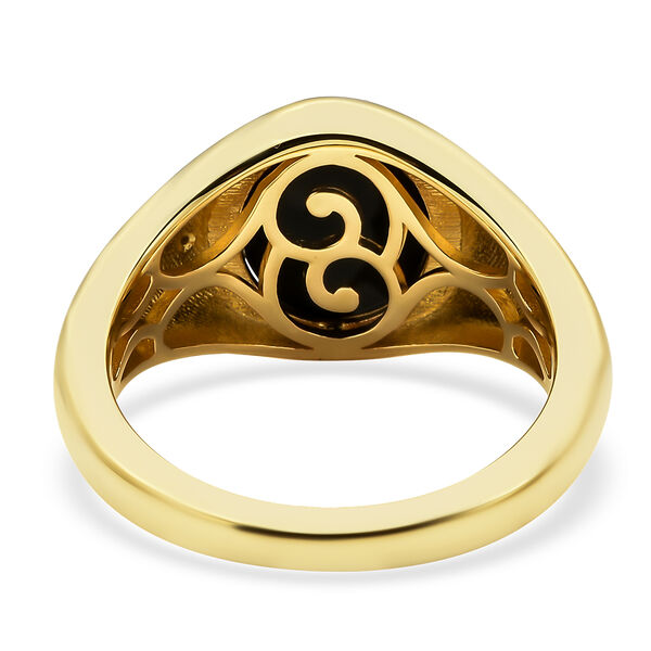 Boulder Opal Triplett-Ring, 925 Silber vergoldet  ca. 2,02 ct image number 8