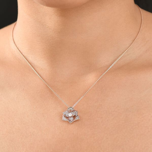 LUXURIANT SI-GH Labor Diamant Anh&auml;nger mit 45cm Kette - 0,50 ct. image number 3