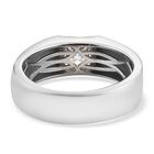 LUSTRO STELLA Hergestellt mit ZIRKONIA Herren Ring 925 Silber Platin-Überzug (Größe 20.00) ca. 2,23 ct image number 4