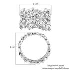 ALLORO platinierter Silber-Ring mit Blattmotiven image number 6