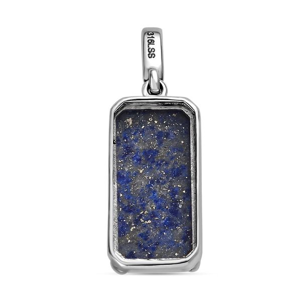 Lapislazuli Schmuckset  Edelstahl ca. 28,53 ct. image number 9