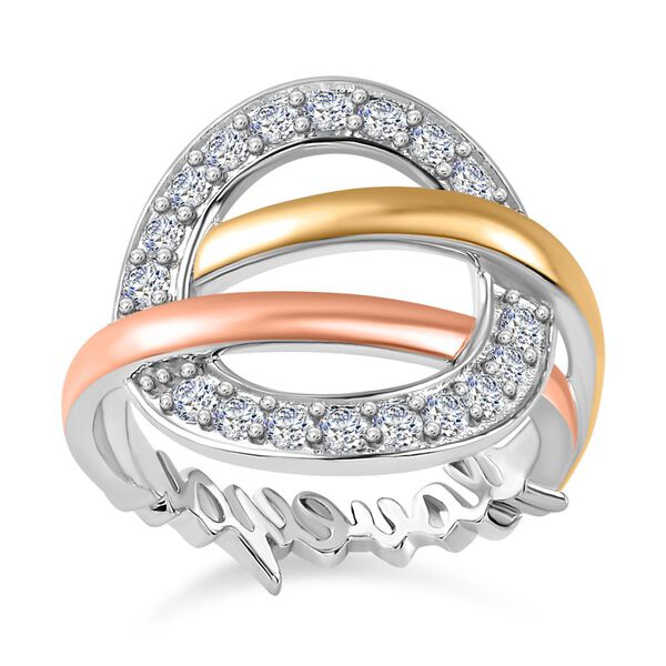 GP Amore Kollektion - LOVEYOU Moissanit und Kanchanaburi blauer Saphir-Ring - 0,56 ct. image number 5