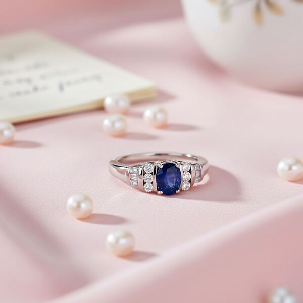 D'Joy Masoala Saphir und Moissanit Ring - 1,50 ct. image number 1